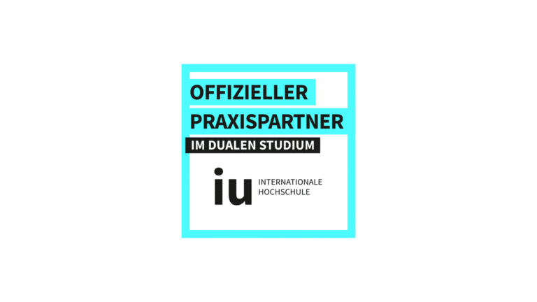 Offizieller Praxispartner Duales Studium Logo Schriftzug