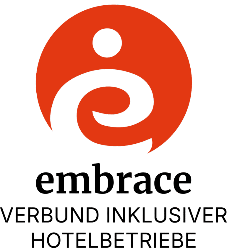 embrace Verbund inklusiver Hotelbetriebe Logo Schriftzug
